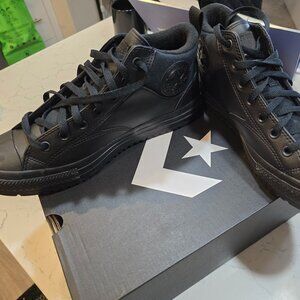 Converse CTAS Malden Street Boot Mid Triple Black Mens Athletic Sneaker size 10